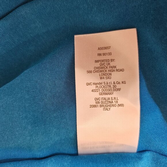 Quacker Factory Size 3X Top Lagenlook Boxy Tie Dye Cafton - Picture 4 of 4